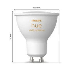 Philips Hue White Ambiance LED-reflektorpære GU10 4,2 W