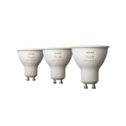 Philips Hue White Ambiance GU10 4,2W reflektorpære, 3 stk.