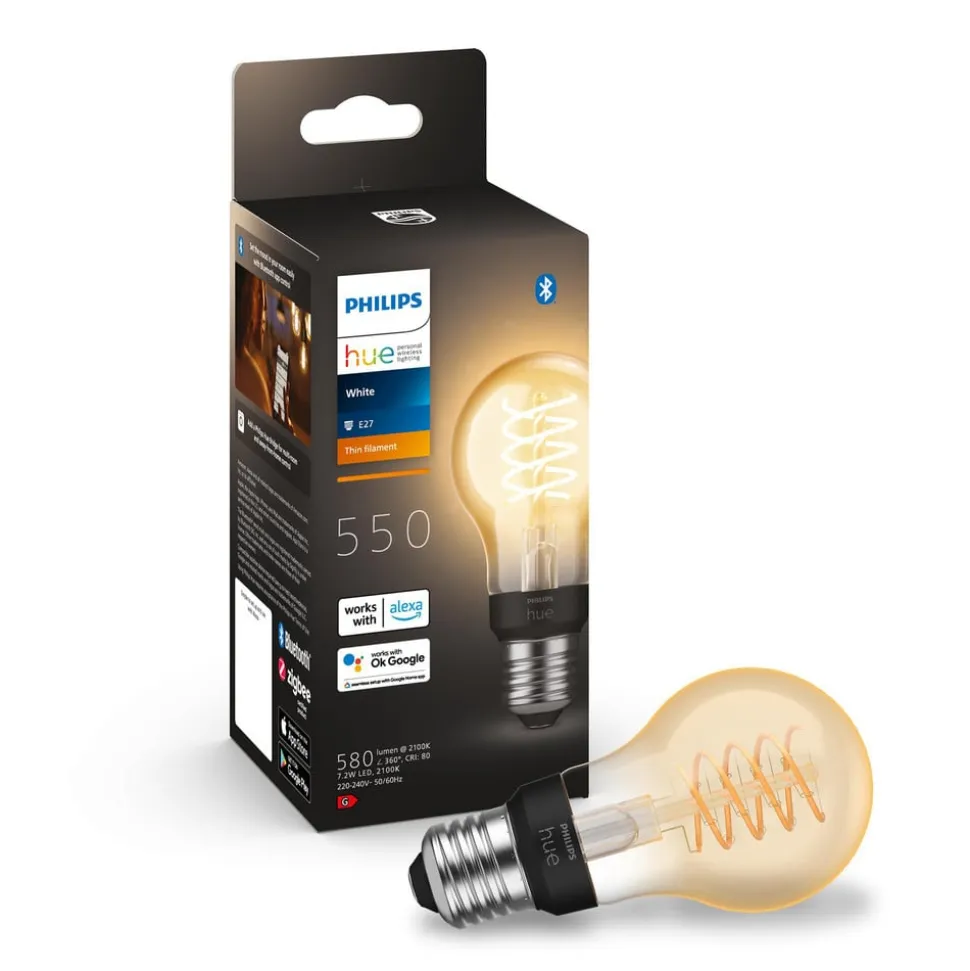 Philips Hue White E27 7 W filament A60 550lm