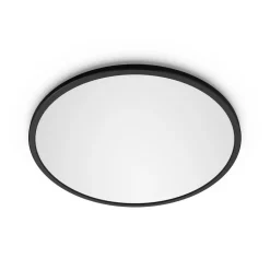 Philips LED SuperSlim 2-pak sort IP44 Ø 30 cm 2.700 K