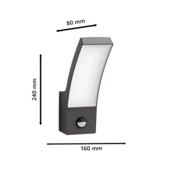 Philips LED udendørs væglampe Splay UE, sensor