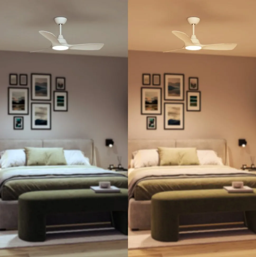 Philips LED-loftventilator Fix Blade Ø 106 cm, hvid, støjsvag