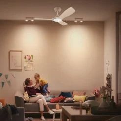 Philips LED-loftventilator Fix Blade Ø 132 cm, hvid, støjsvag