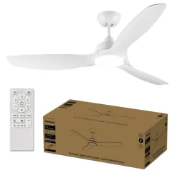 Philips LED-loftventilator Fix Blade Ø 132 cm, hvid, støjsvag