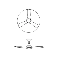 Philips LED-loftventilator Fix Blade Ø 132 cm, hvid, støjsvag