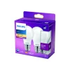 Philips LED-pære E27 7 W 2.700 K opal, 2 stk