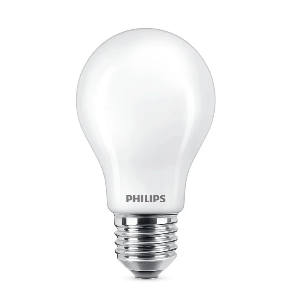 Philips LED-pære E27 7 W 806lm 2.700 K mat 6 stk