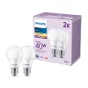 Philips LED-pære E27 4,9 W 470lm 2.700 K mat 2 stk