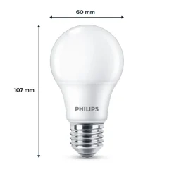 Philips LED-pære E27 4,9 W 470lm 2.700 K mat 2 stk