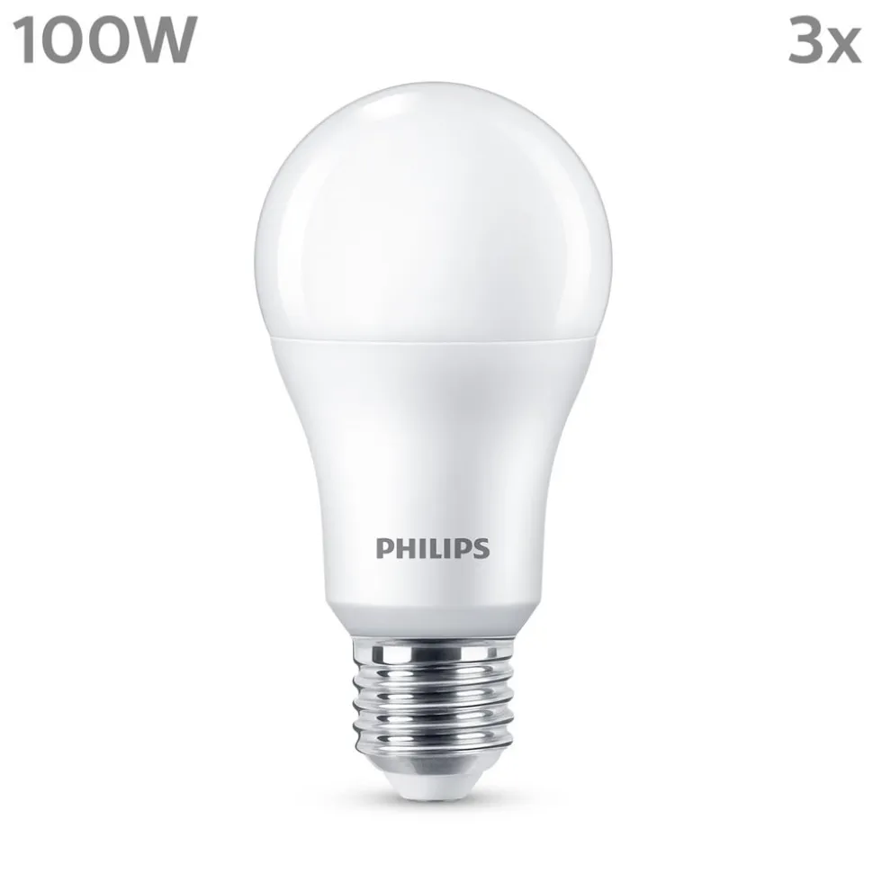 Philips LED-pære E27 13 W 1.521lm 2.700 K mat 3