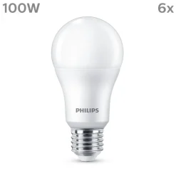 Philips LED-pære E27 13 W 1.521lm 2.700 K mat 6