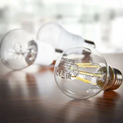 Philips LED-pære E14 P45 4,3W 470lm 2700K filament 3-pak