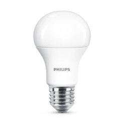 Philips LED-pære E27 10,5W 2.700 K opal, 2 stk
