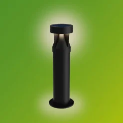 Philips LED-sokkellampe Avery, sort, IP44