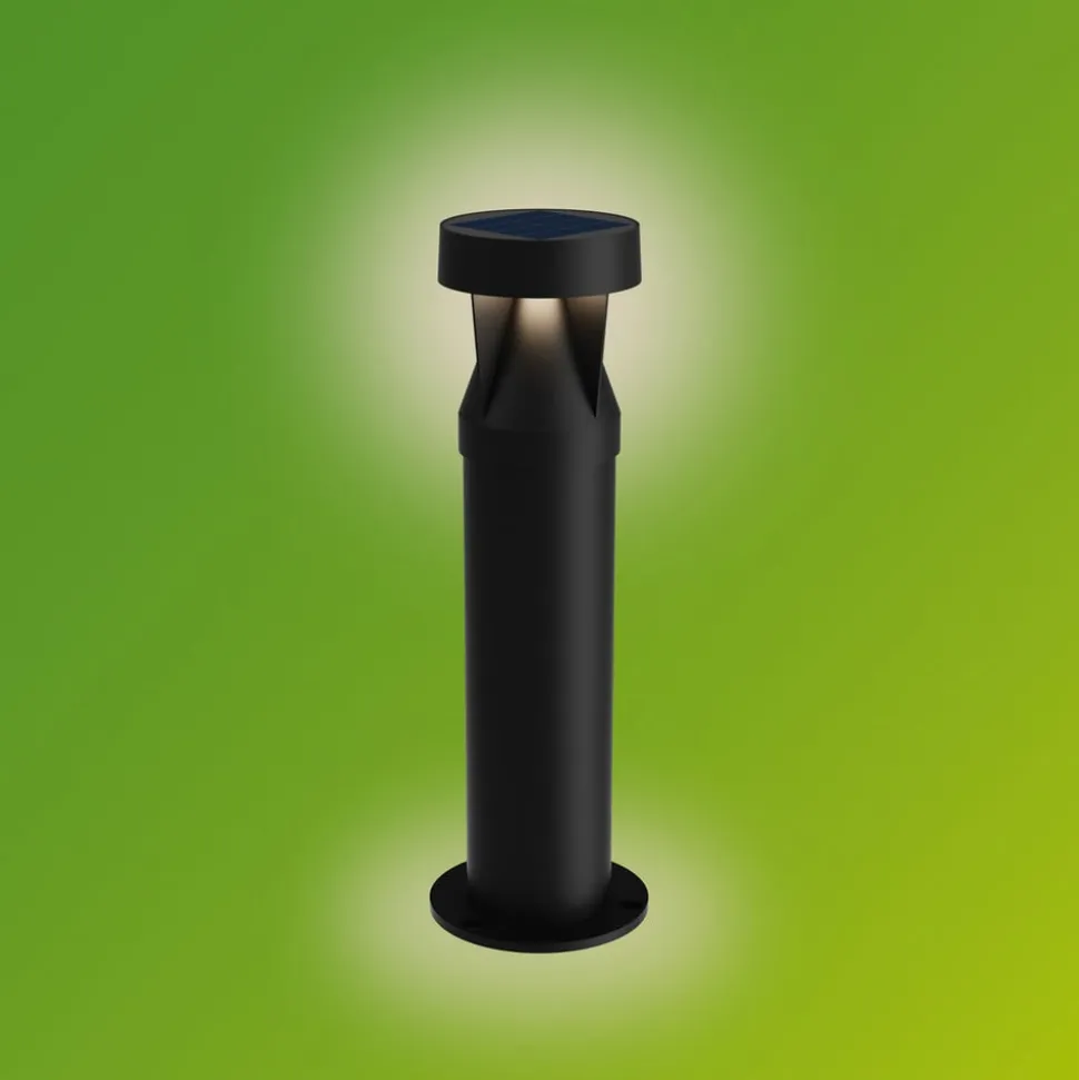 Philips LED-sokkellampe Avery, sort, IP44