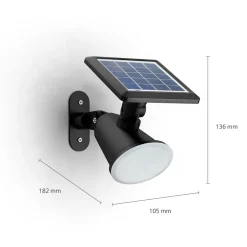 Philips LED-solcellelampe til vægmontering Jivix