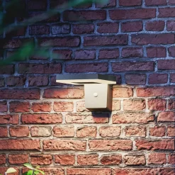 Philips LED-solcellelampe til vægmontering Zonal, hoved 16 x 16 cm