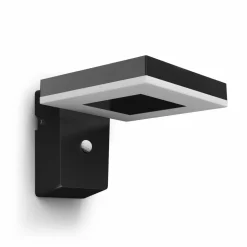 Philips LED-solcellelampe til vægmontering Zonal, hoved 16 x 16 cm