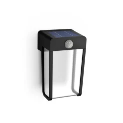 Philips LED-solcellelampe Shroud, sort/klar, sensor