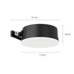 Philips LED-solcelle-væglampe Vynce, Ø hoved 11,2 cm