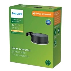 Philips LED-solcelle-væglampe Vynce, Ø hoved 11,2 cm