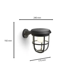 Philips LED-solcellvæglampe Radii