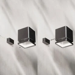 Philips LED-udendørs væglampe Virona, sort, IP44