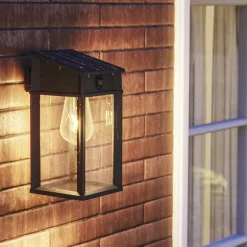 Philips LED-udendørs væglampe Geri UE Sensor, kantet, IP44