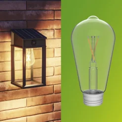 Philips LED-udendørs væglampe Geri UE Sensor, kantet, IP44