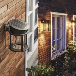 Philips LED-udendørs væglampe Geri UE Sensor, rund, IP44
