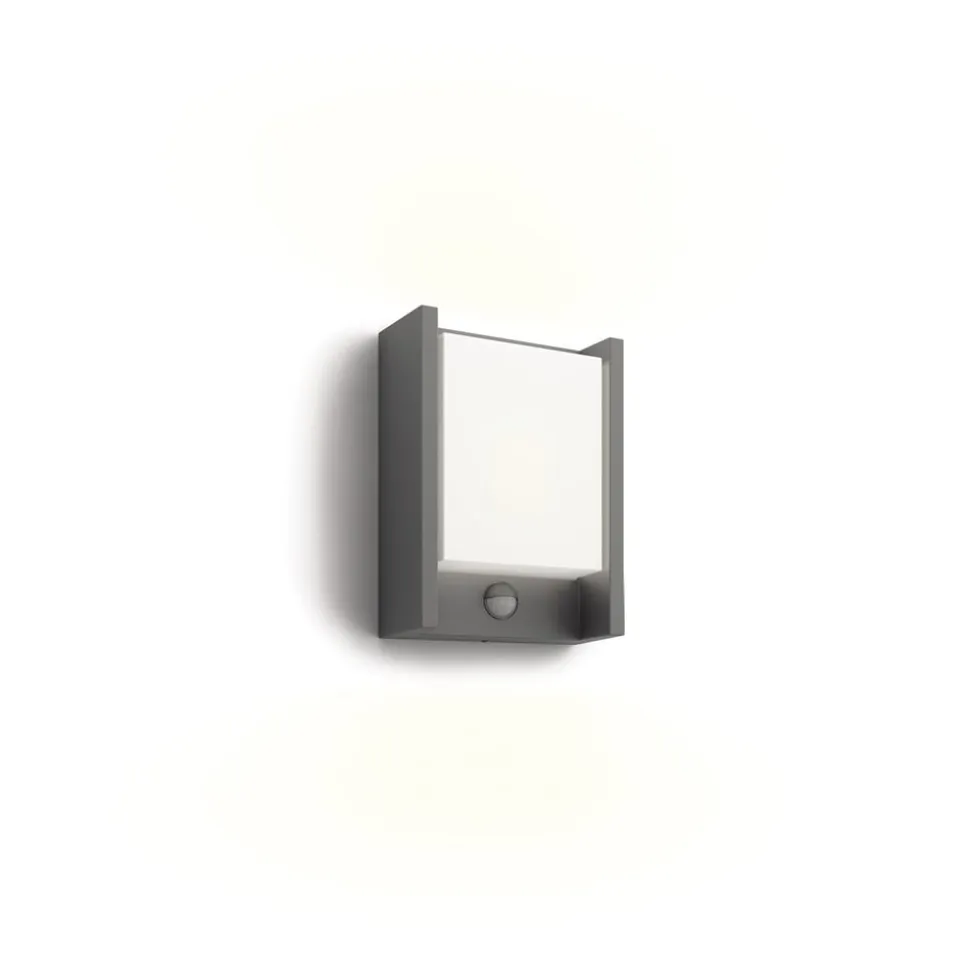 Philips LED-væglampe Arbour UE, sensor, 2.700 K