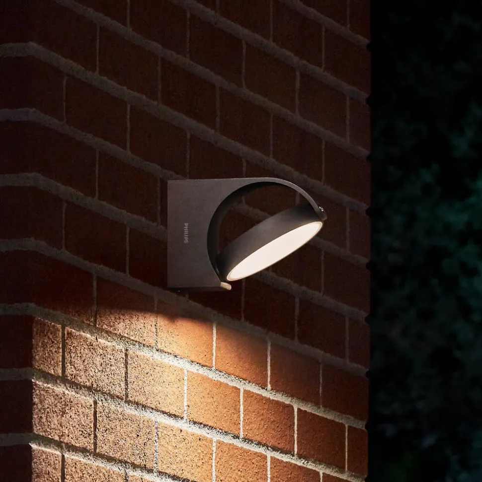 Philips Mimosa udendørs LED-væglampe, justerbar