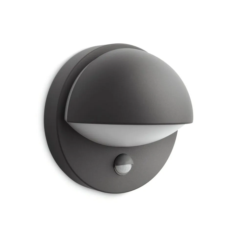 Philips myGarden June væglampe med sensor, antracitgrå