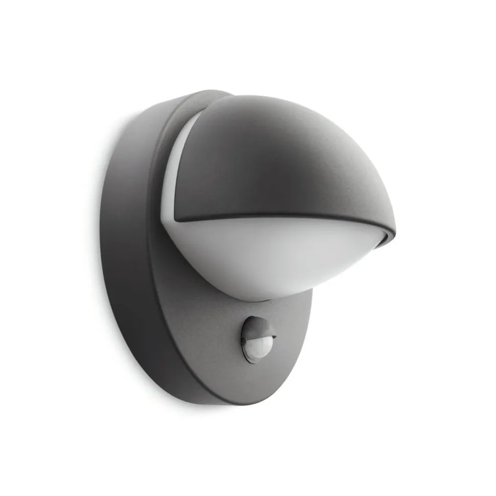 Philips myGarden June væglampe med sensor, antracitgrå