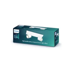 Philips myLiving Runner loftspot GU10 2 lyskilder hvid