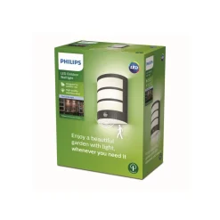 Philips Python udendørslampe antracit 4.000K sensor