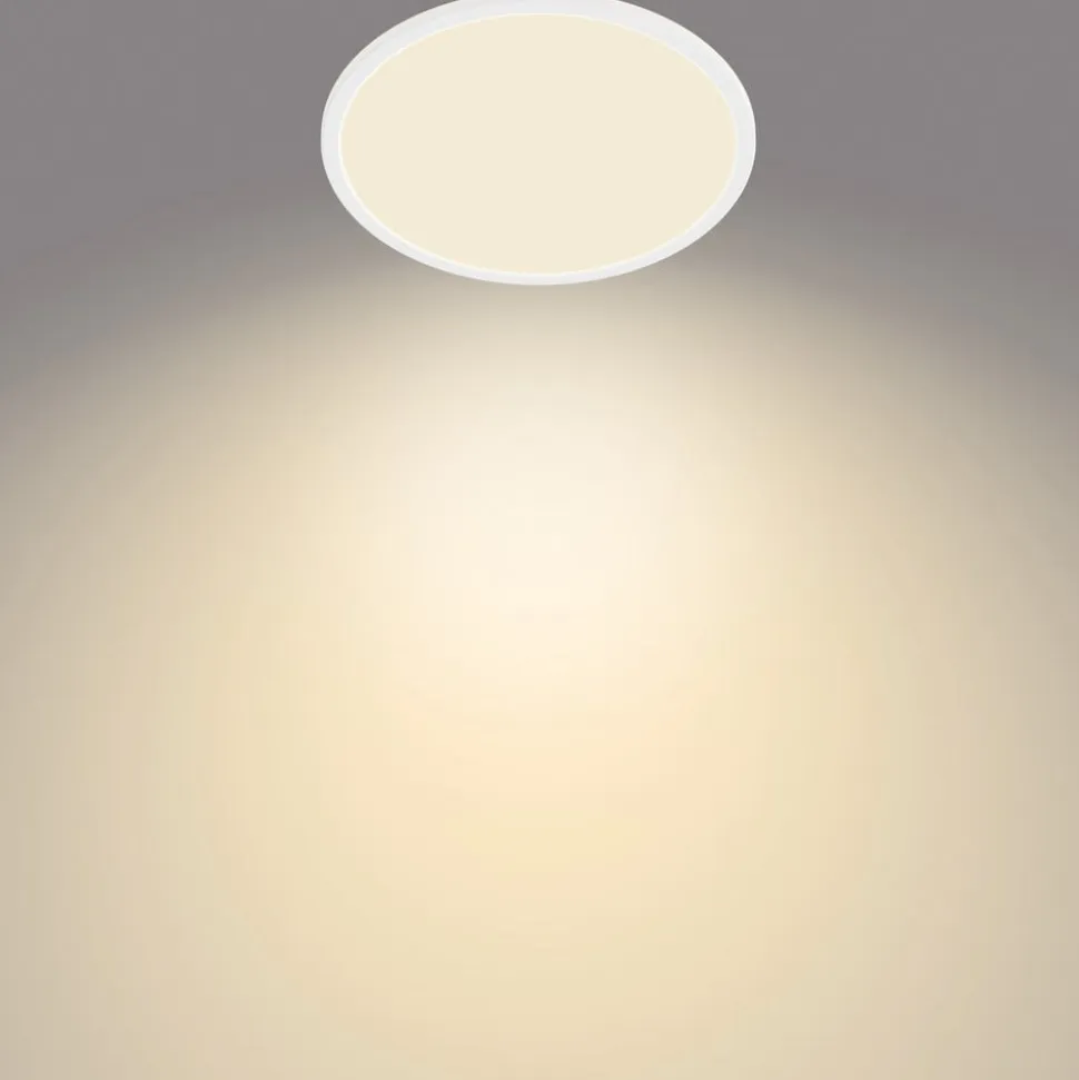 Philips SuperSlim LED IP44 2.700K Ø 29,5 cm hvid