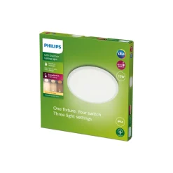 Philips SuperSlim LED IP54 Ø 25cm 2.700K hvid
