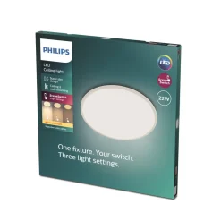Philips SuperSlim loftlampe 2.700K Ø42cm hvid