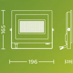 Philips udendørs LED-spot Lois UE flood, 24 W, 3.000 K, IP65