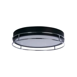 Phoenix loftslampe, Ø 40 cm, sort/krom, IP44