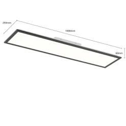 Piatto LED-panel CCT fjernbetjening 100x25 sort