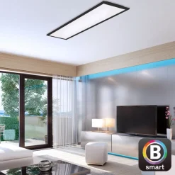 Piatto S WiFi LED-loftlampe Bluetooth CCT fjernb.