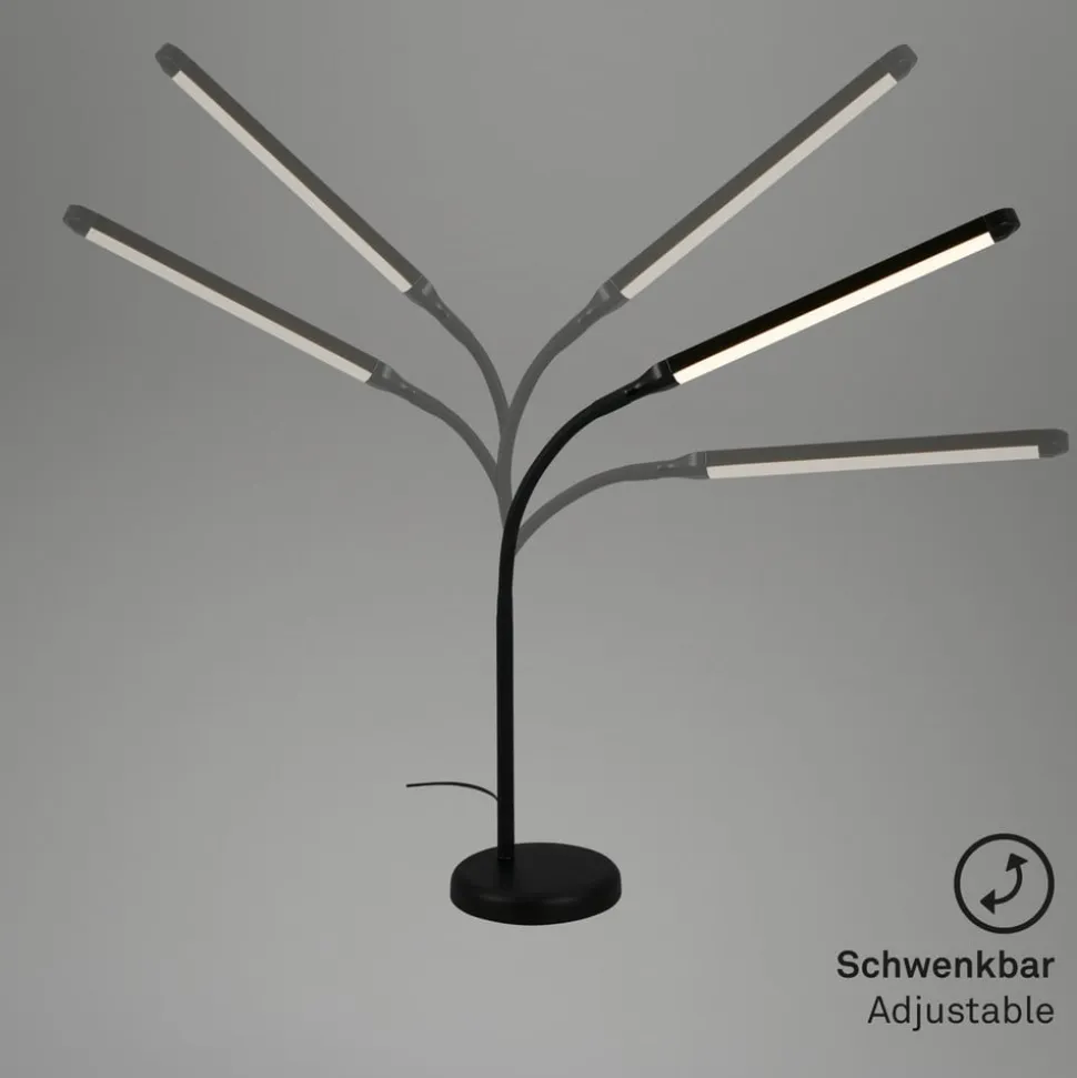 Pivaz LED-bordlampe, touch-dæmper, sort