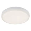 Plat LED-indbygningsspot, hvid, Ø 10 cm, 4.000K