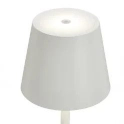 Poldina LED-lampe med jordspyd og batteri, hvid