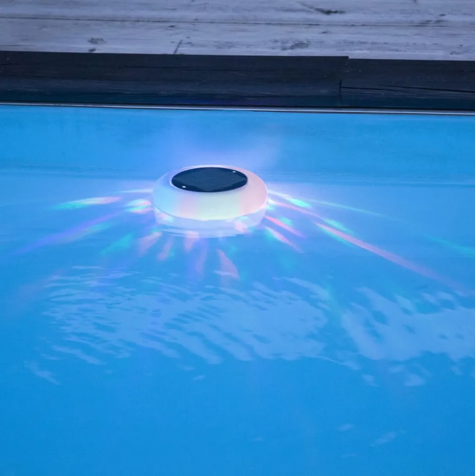 Pool Light LED-pool-lys solcelle flerfarvet, hvid