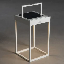 Portofino LED-solcellelygte, væg/bord, hvid