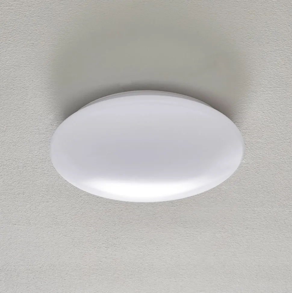 Porz LED-loftlampe IP44, HF-sensor, hvid