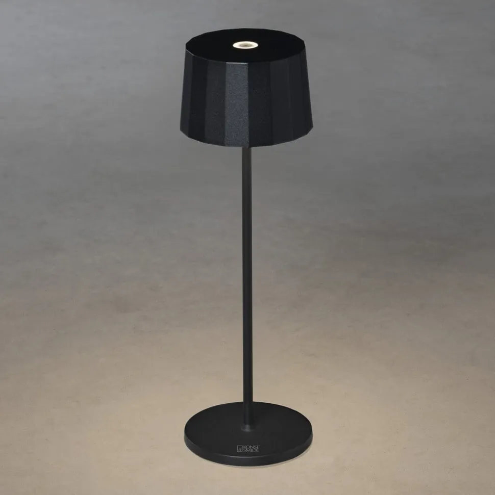 Positano LED-bordlampe til udendørs brug, sort